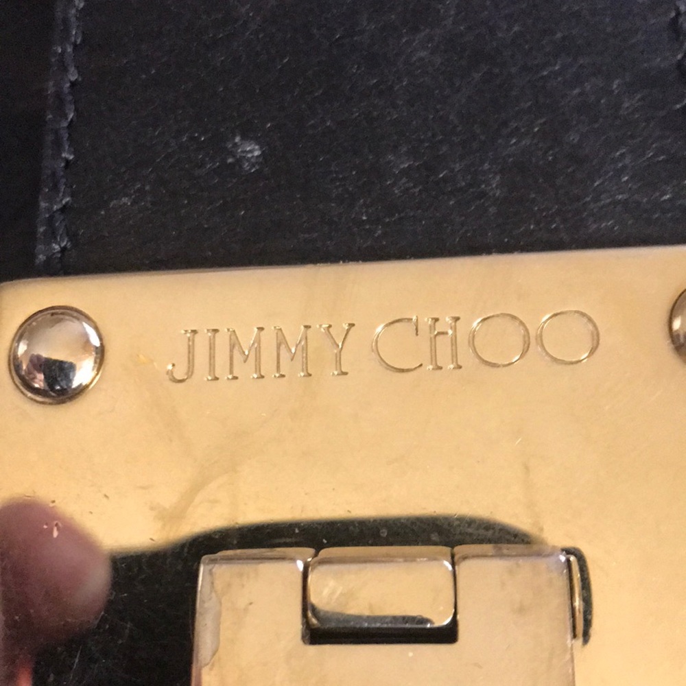 Large black Jimmy Choo black and hardware purse